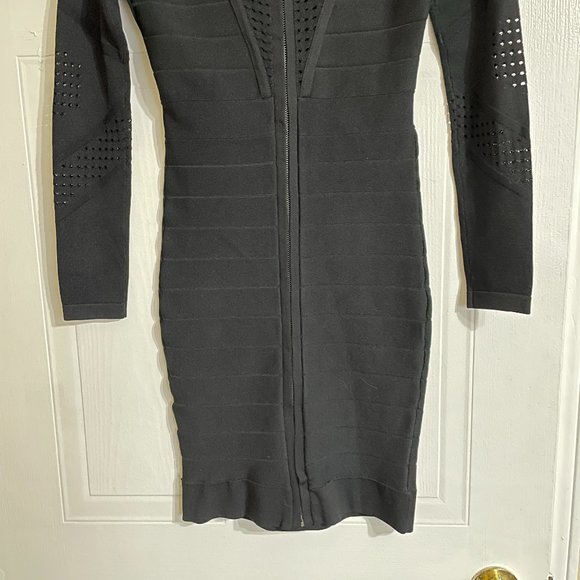 French Connection Black Bandage Mini Dress - Picture 4 of 7